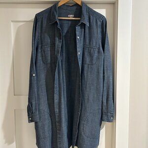 J. Jill Chambray Long Sleeve Dress